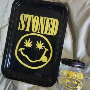 Stoned Rolling Tray Set